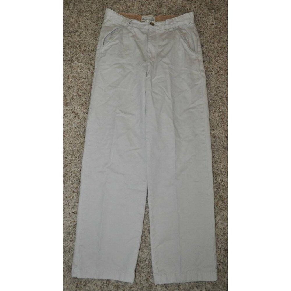 Boys Khakis The Childrens Place Pants 14 Beige Flat Front Adjustable Waist Dress